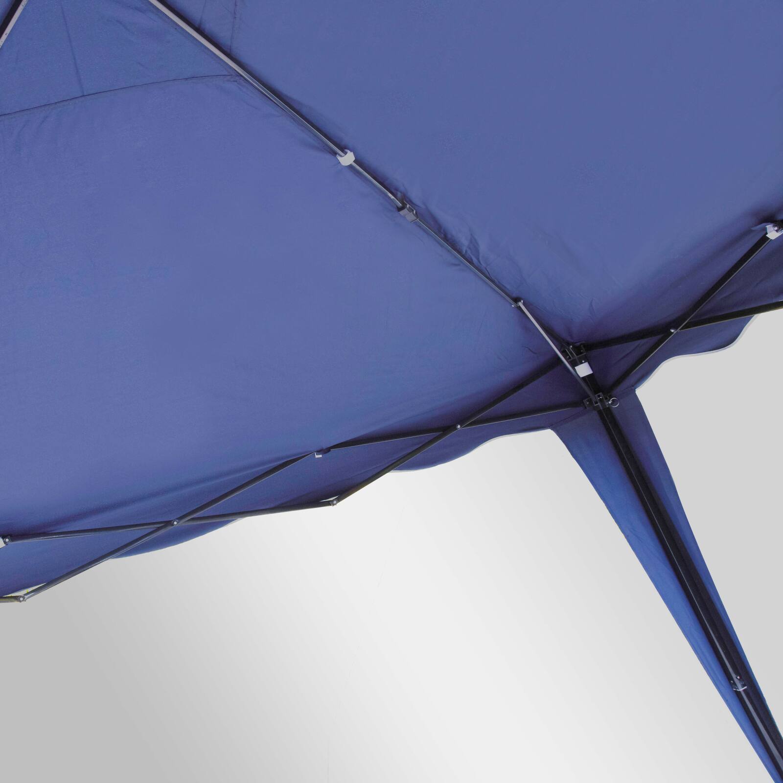 Tendone gazebo pieghevole blu 3x3m - 160 g/m²