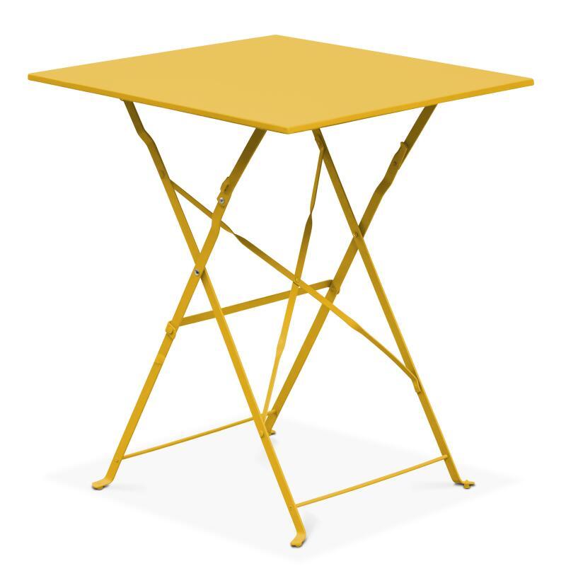Tavolo da giardino bistrot quadrato 60 x 60 cm pieghevole