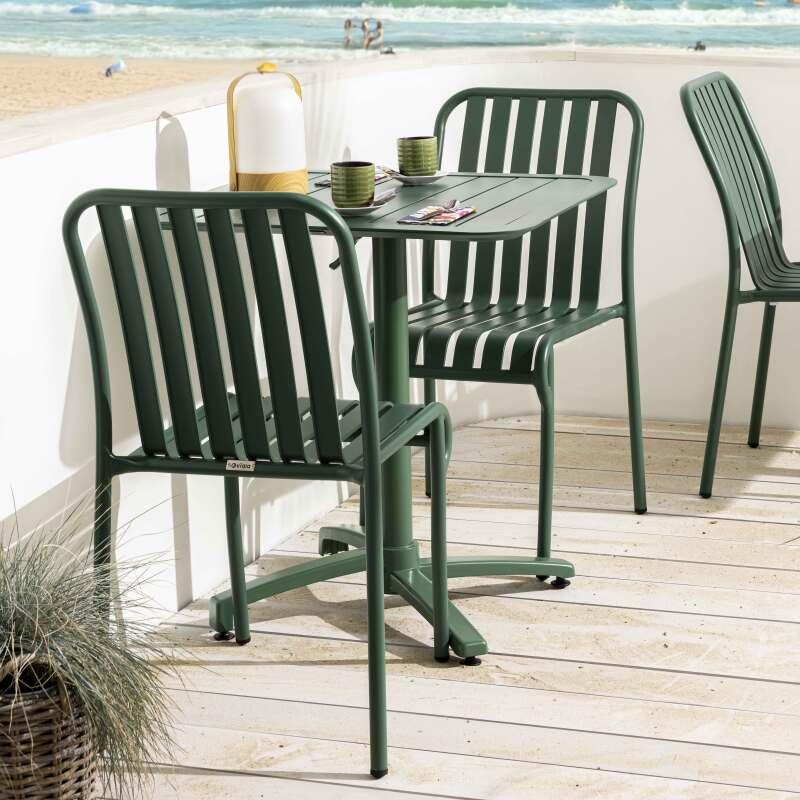 Sedia da giardino di design in alluminio
