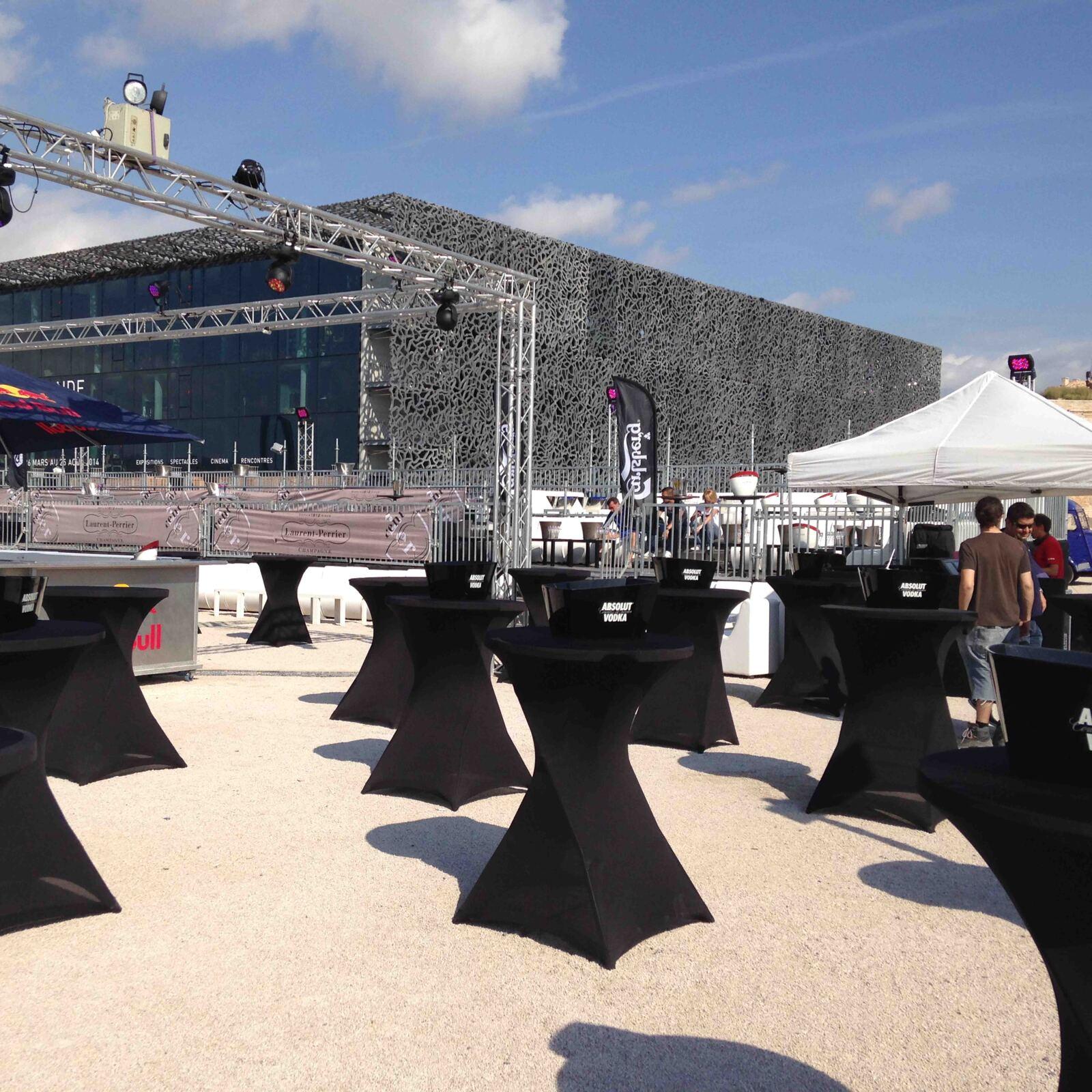 Copritavolo nero in piedi 110x80 cm de 210 g/m²