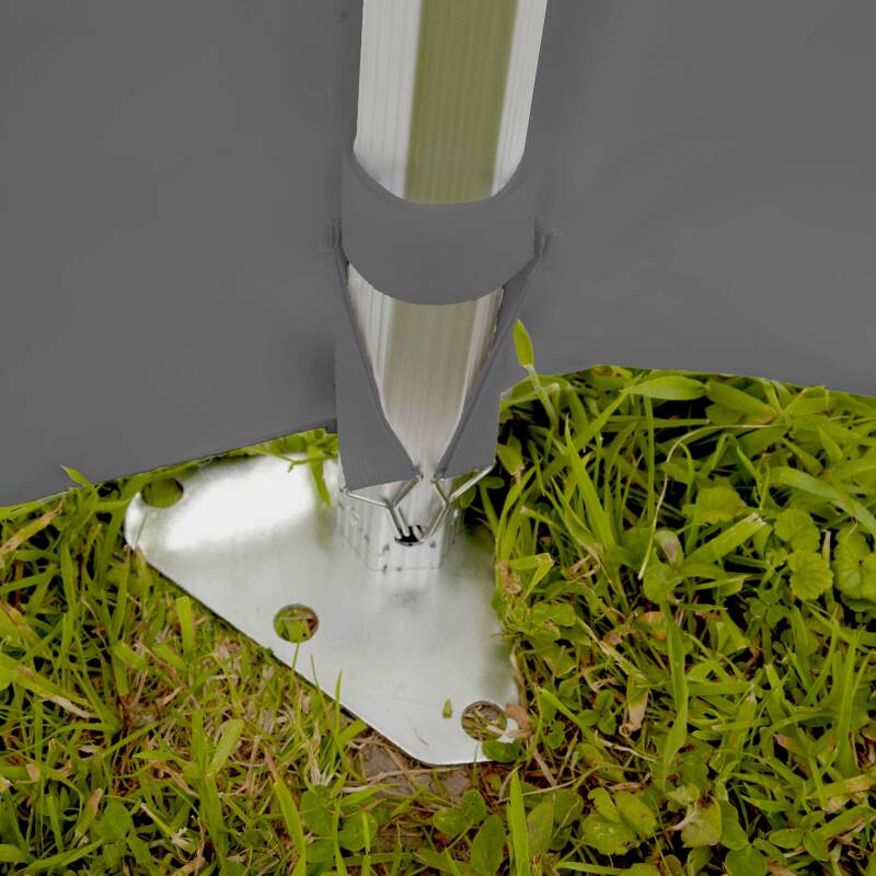 Parete grigia solida 4 m - 300 g/m²