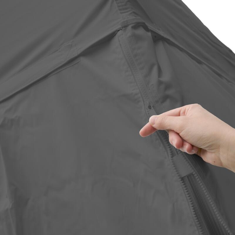 Porta con cerniera grigia da parete 3 m - 300 g/m²