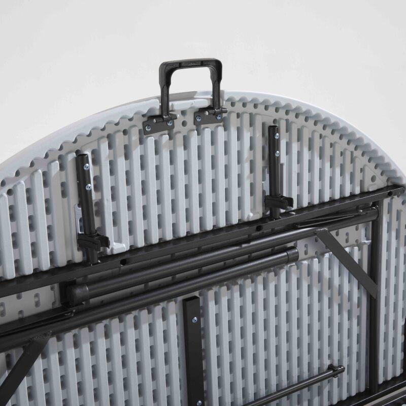 Tavolo pieghevole rotondo 150 cm in HDPE - 6 posti