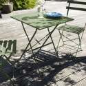 Tavolo da giardino bistrot quadrato 60 x 60 cm pieghevole
