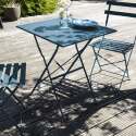 Tavolo da giardino bistrot quadrato 60 x 60 cm pieghevole