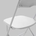 Sedia pieghevole bianca da reception in HDPE - Set di 4 pezzi