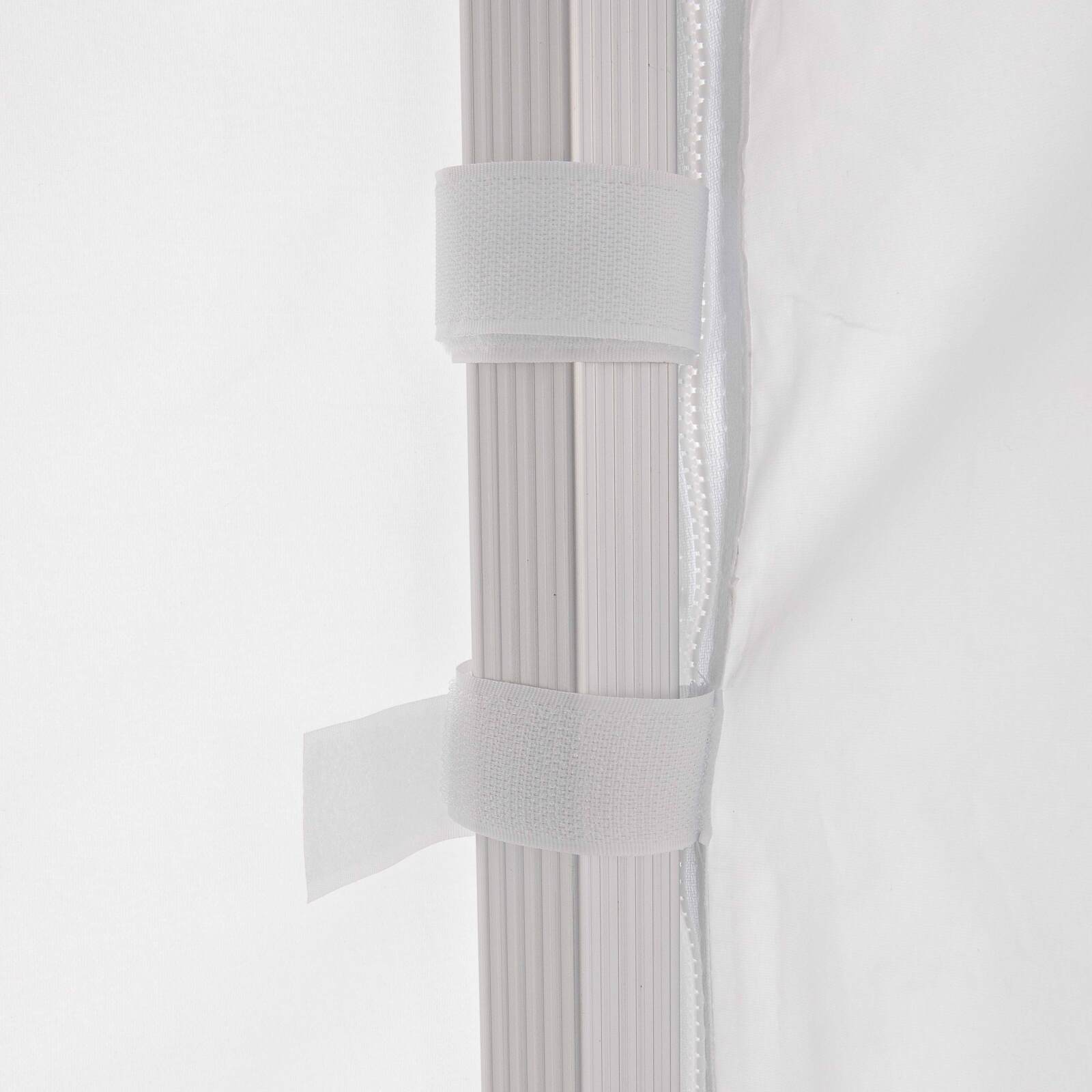 Porta con cerniera bianca da parete 4,5 m - 300 g/m²