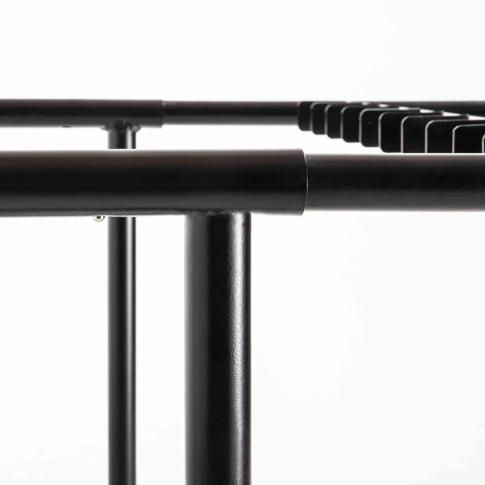 Set di 18 tavoli pieghevoli in HDPE da 180 cm e carrello di trasporto