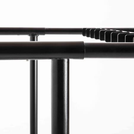 Set di 18 tavoli pieghevoli in HDPE da 180 cm e carrello di trasporto (3/7)