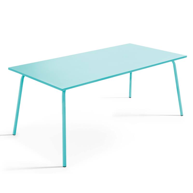 Tavolo da giardino (180 x 90 x 72 cm) in metallo di design