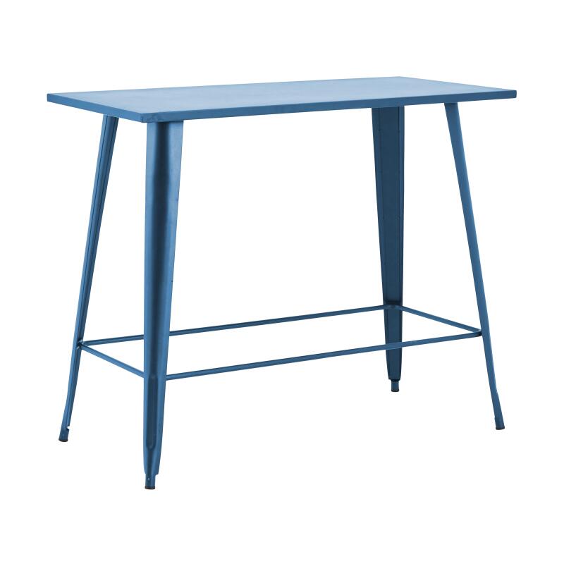 Tavolo alto da giardino in metallo nero opaco (120 x 101 cm)