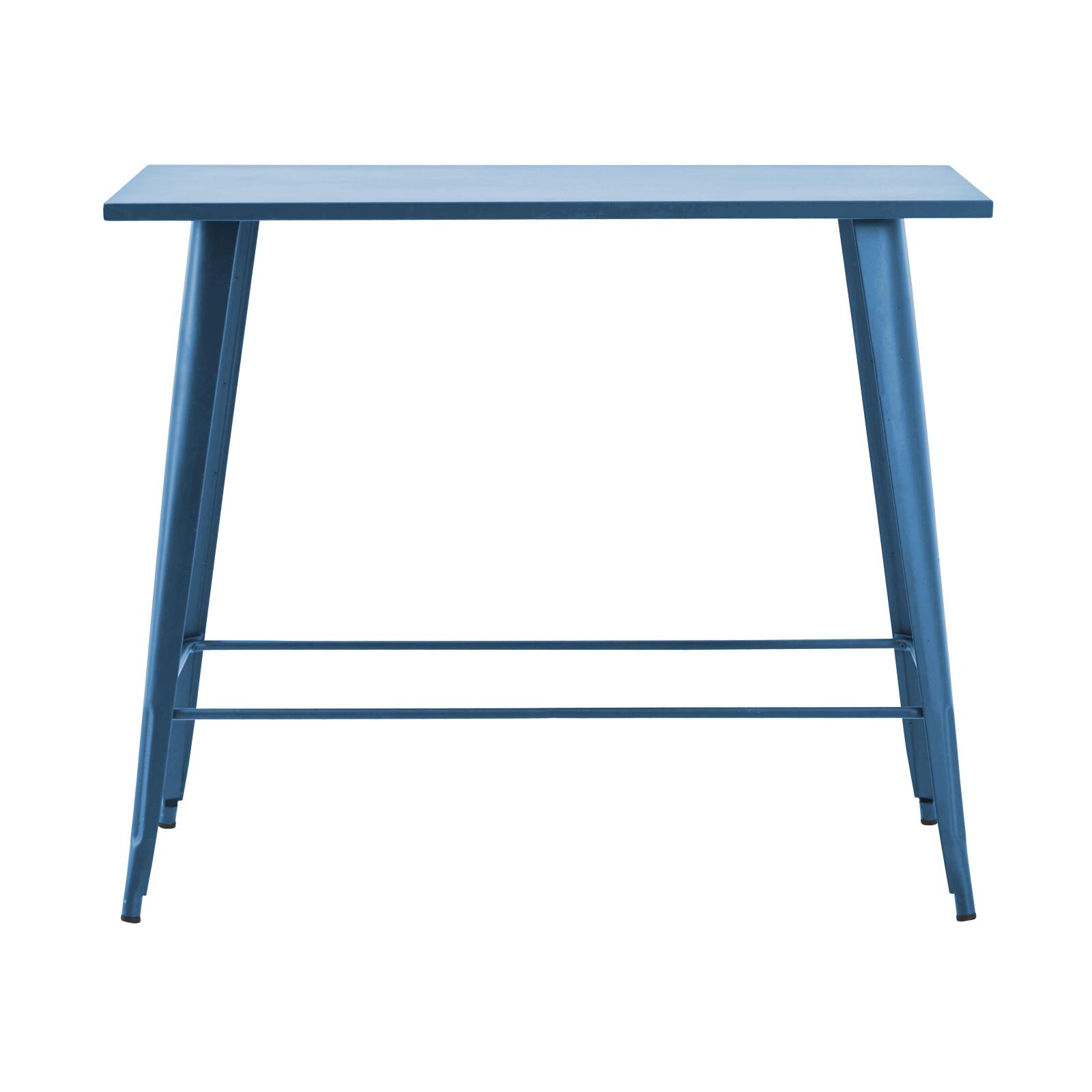 Tavolo alto da giardino in metallo nero opaco (120 x 101 cm)