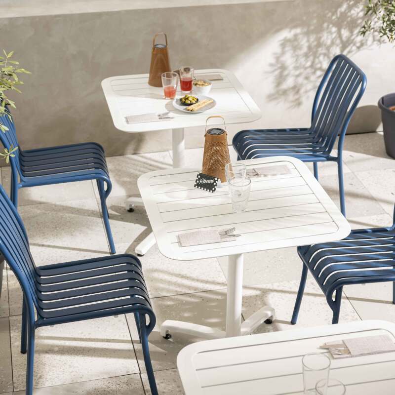 Tavolo da terrazzo inclinabile in alluminio 60x60 cm (3/7)