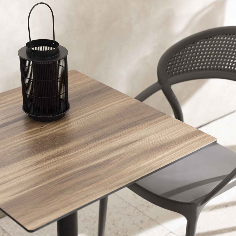 Piano del tavolo quadrato 70 x 70 cm in HPL