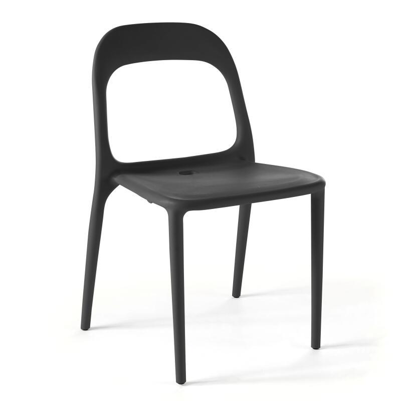 Sedia da ristorante di design in polipropilene