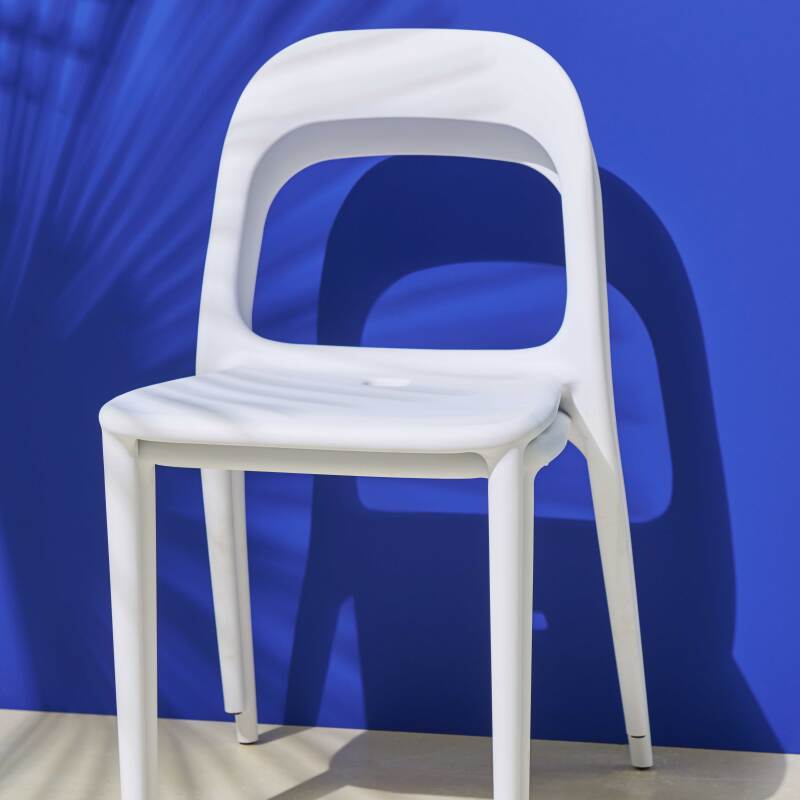 Sedia da ristorante di design in polipropilene