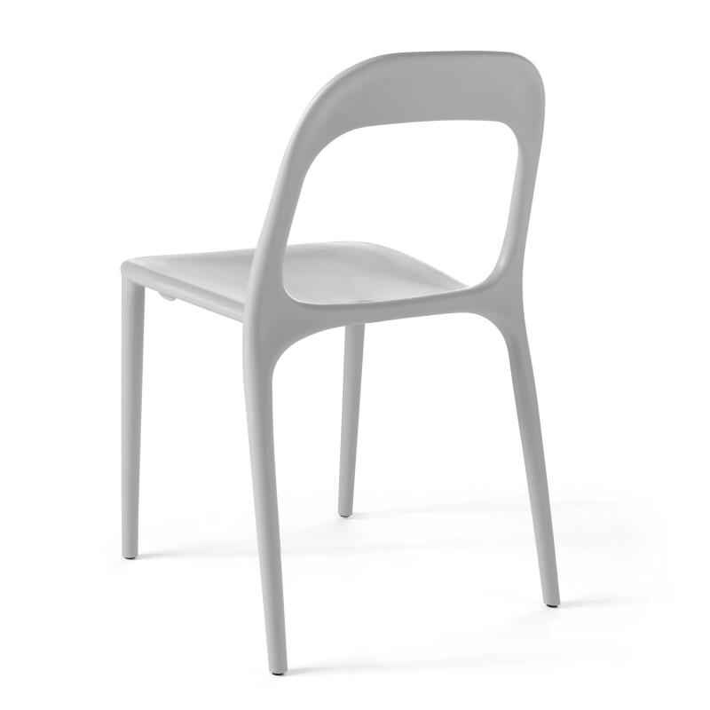 Sedia da ristorante di design in polipropilene