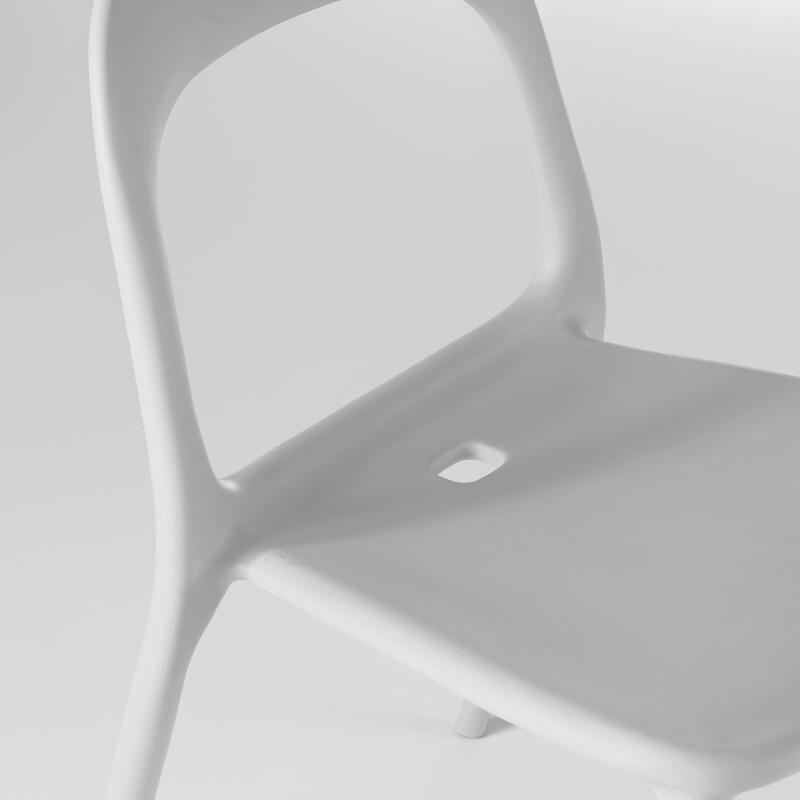 Sedia da ristorante di design in polipropilene
