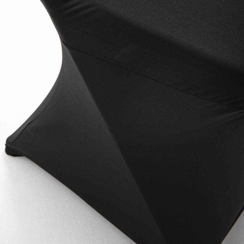 Sedia pieghevole e coprisedia nera