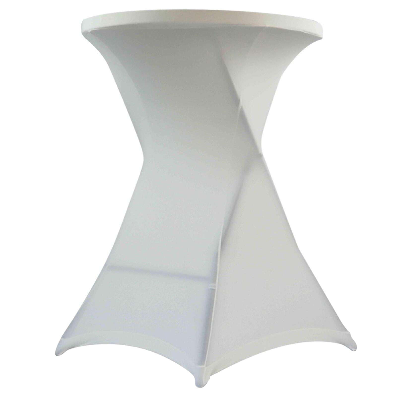 Tavolo alto pieghevole e copertura ecrù