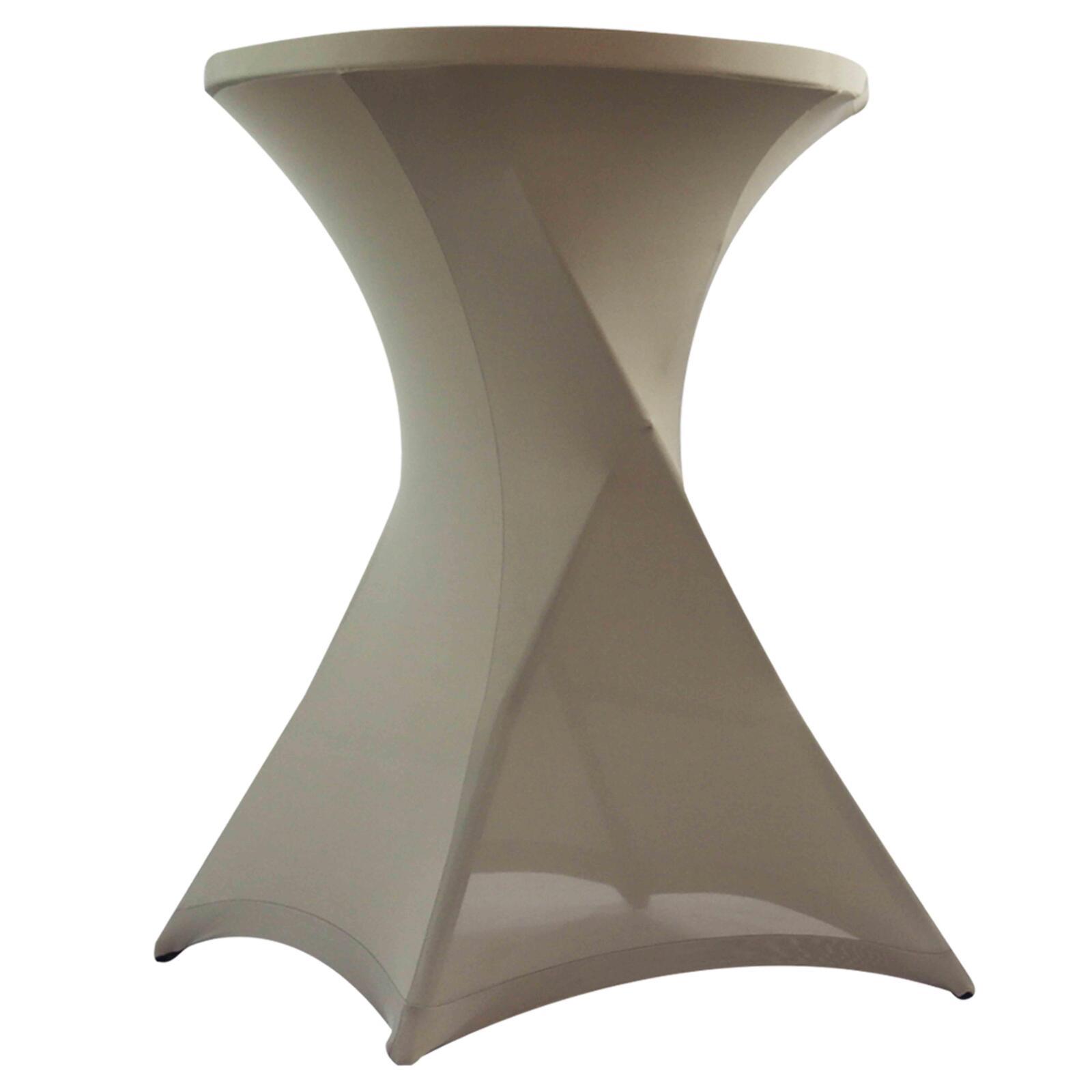 Tavolo alto pieghevole 110x80 e copertura elastica sabbia Tavolo alto pieghevole 110x80 e copertura elastica sabbia