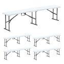 Set di 5 panche pieghevoli 180 cm