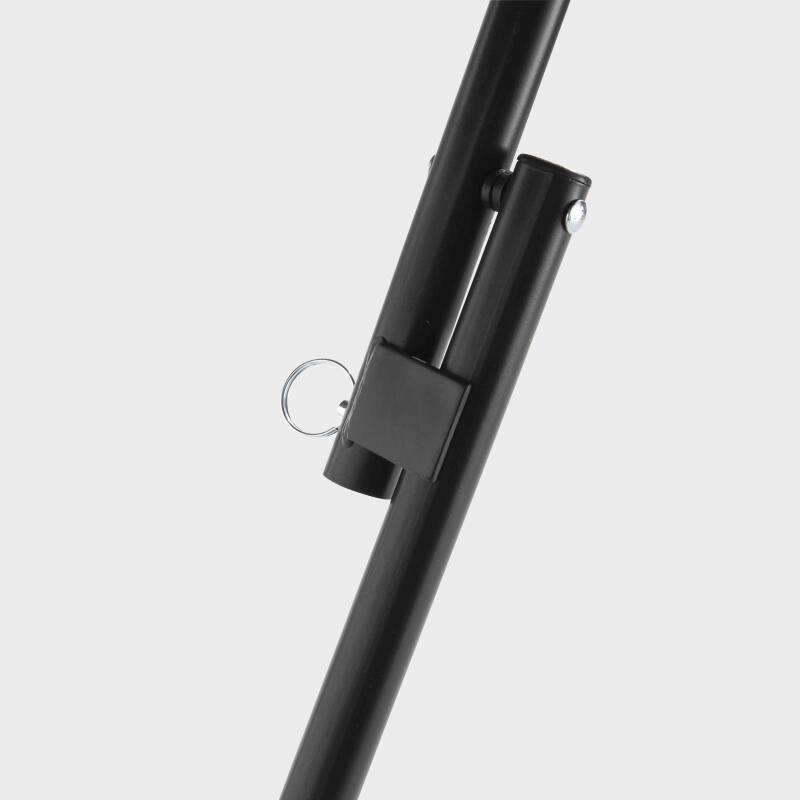 Tavolo alto pieghevole nero 110 x 80 cm