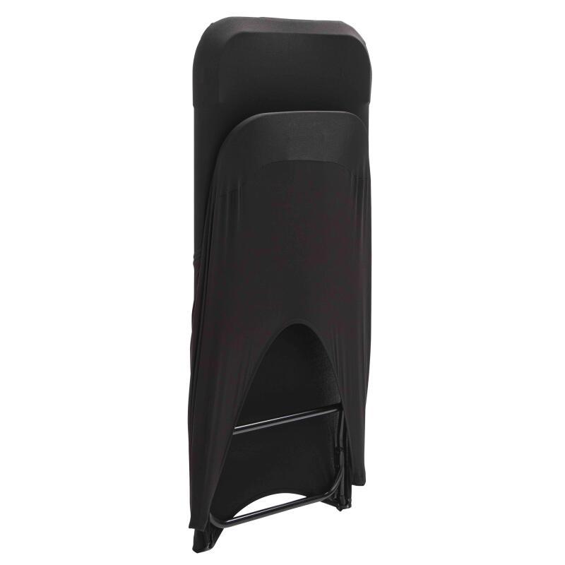 Coprisedia pieghevole nero con apertura