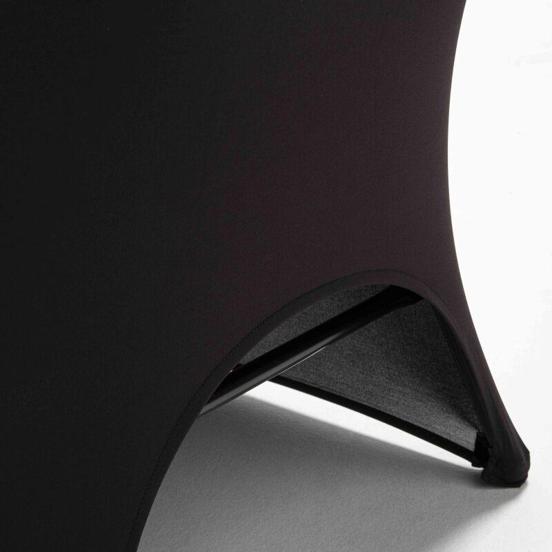 Coprisedia pieghevole nero con apertura