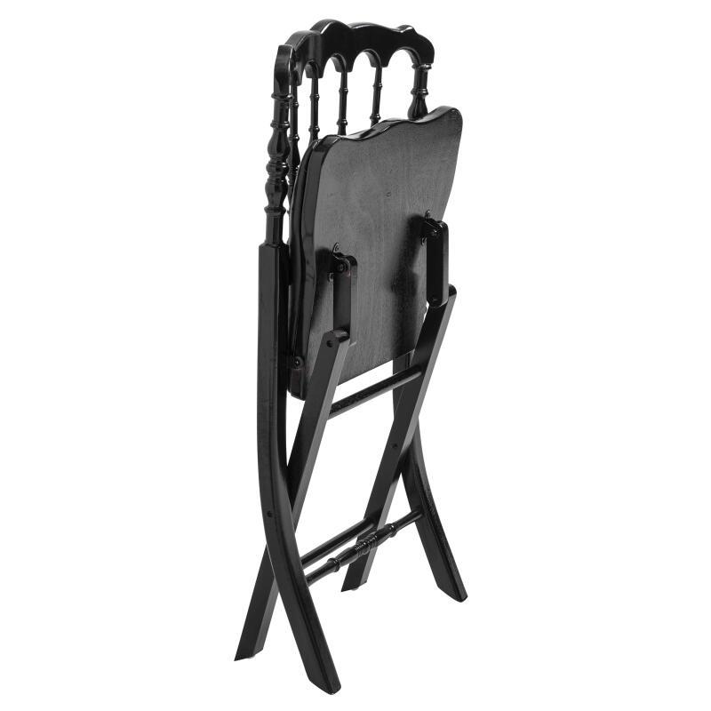 Sedie pieghevoli in legno nero - Set di 2