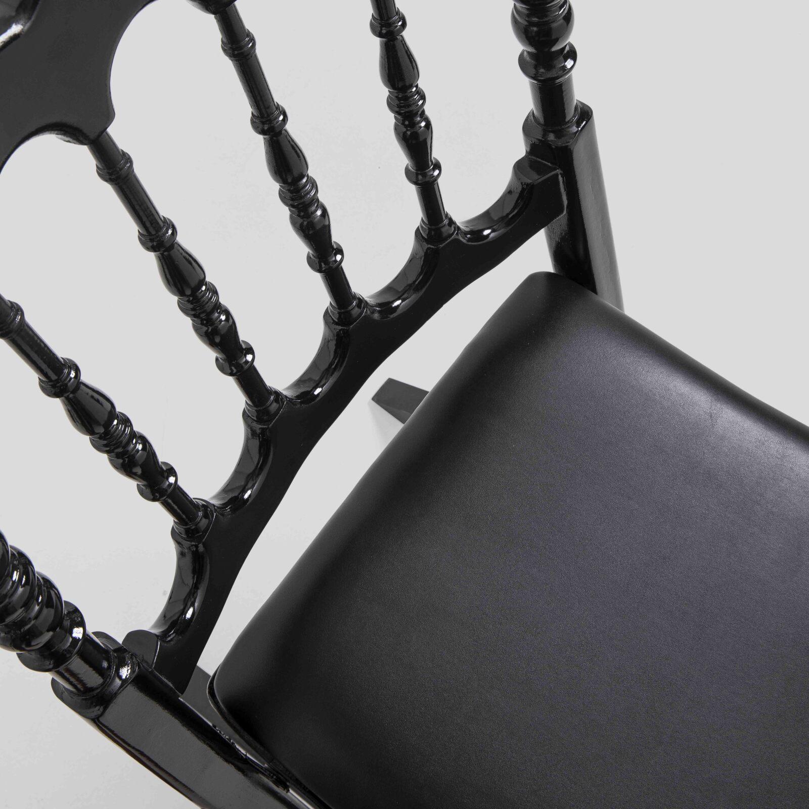 Sedie pieghevoli in legno nero - Set di 2