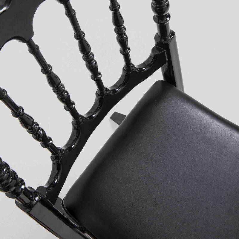 Sedie pieghevoli in legno nero - Set di 2