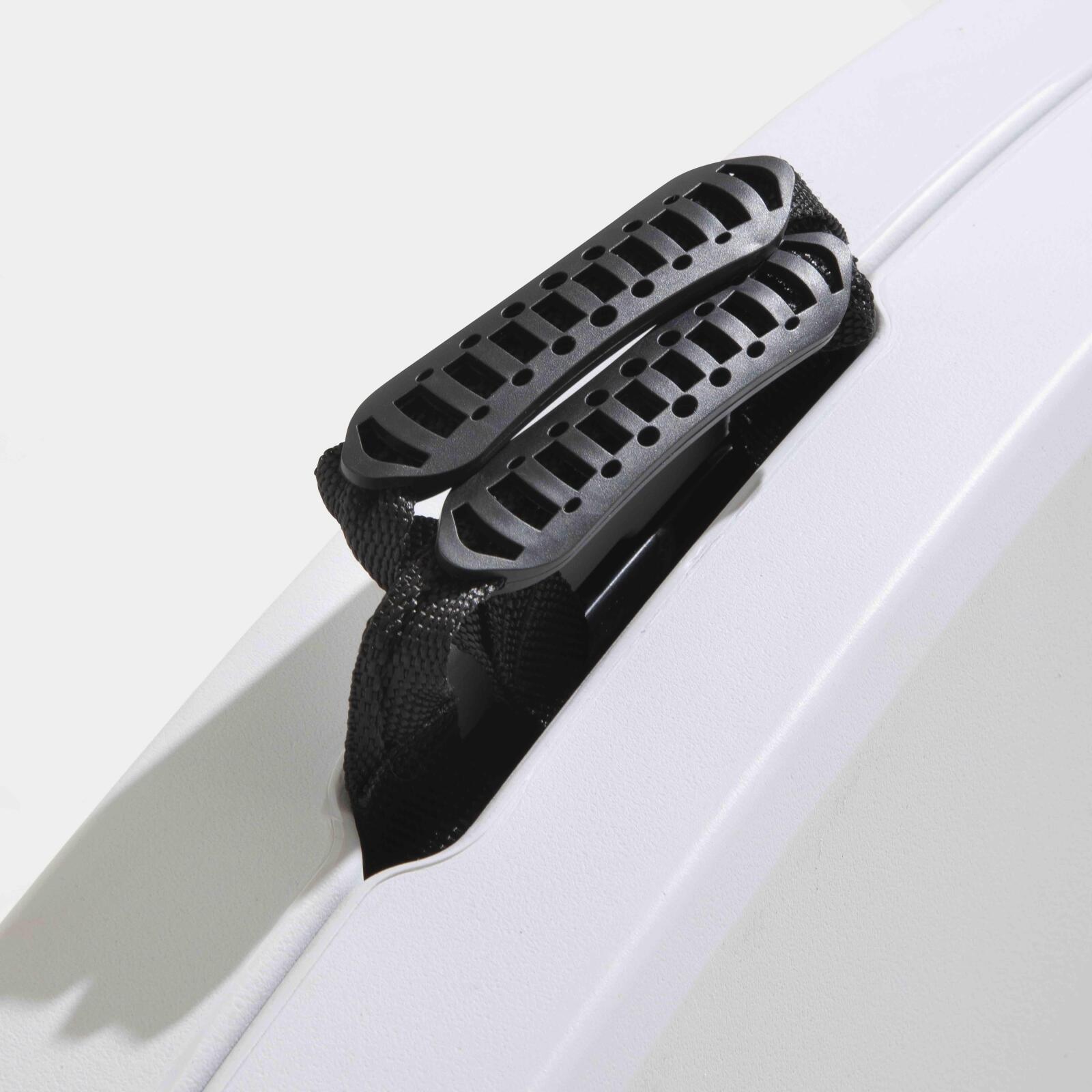 Set di 6 tavoli pieghevoli rotondi in HDPE da 180 cm e carrello di trasporto