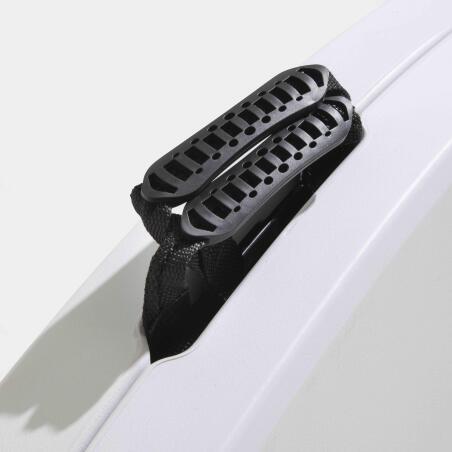 Set di 6 tavoli pieghevoli rotondi in HDPE da 180 cm e carrello di trasporto (4/7)