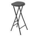Set di 10 sgabelli alti pieghevoli neri
