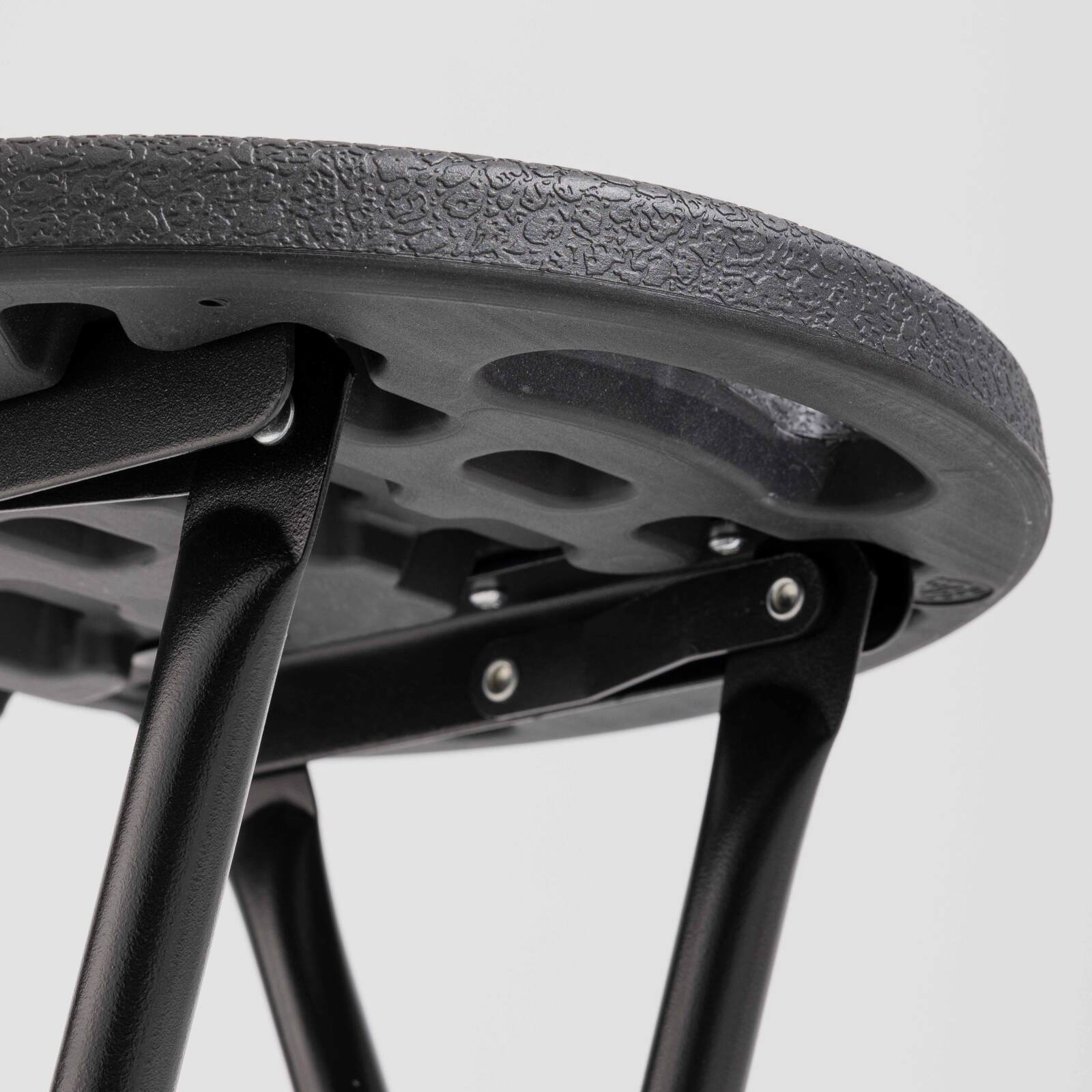 Set di 10 sgabelli alti pieghevoli neri Set di 10 sgabelli alti pieghevoli neri