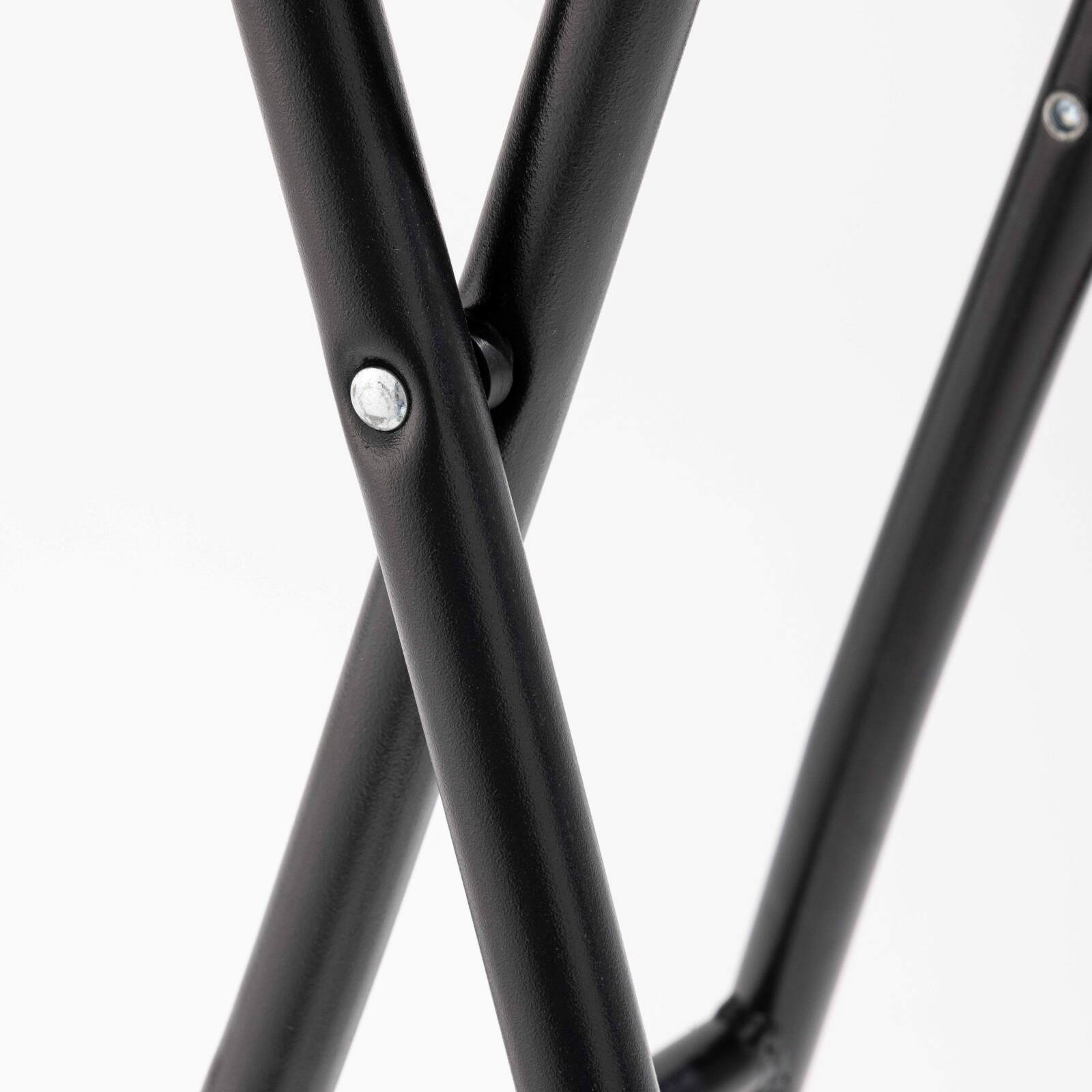 Set di 10 sgabelli alti pieghevoli neri