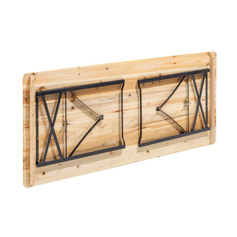 Set birreria in legno 8 posti 177x80 cm