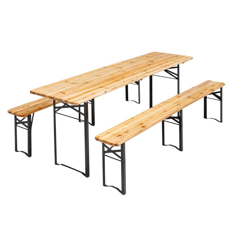 Set birreria in legno 218 cm 10 posti