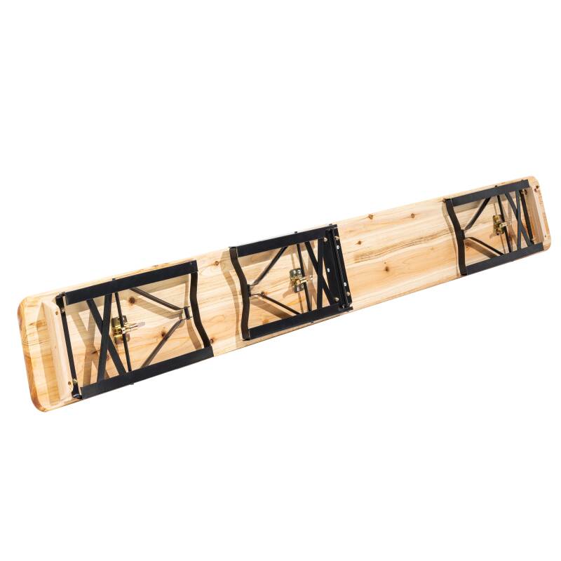 2 panche da brasserie pieghevoli in legno 218 cm