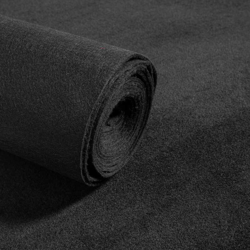 Rotolo di moquette 1x25m 250 g/m2 - Nero