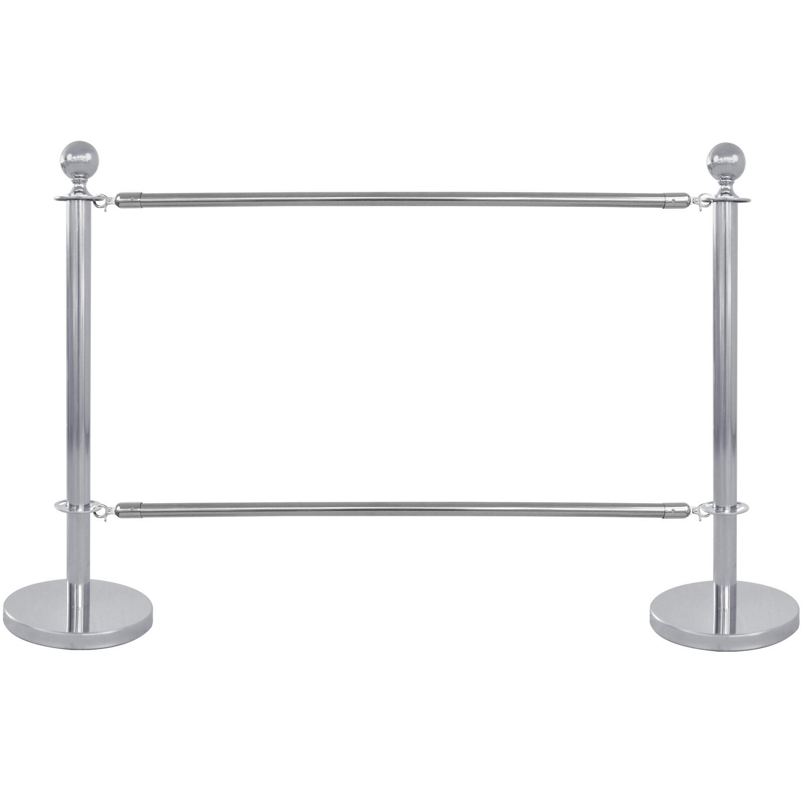 2 montanti divisori per terrazza cromati 2 montanti divisori per terrazza cromati