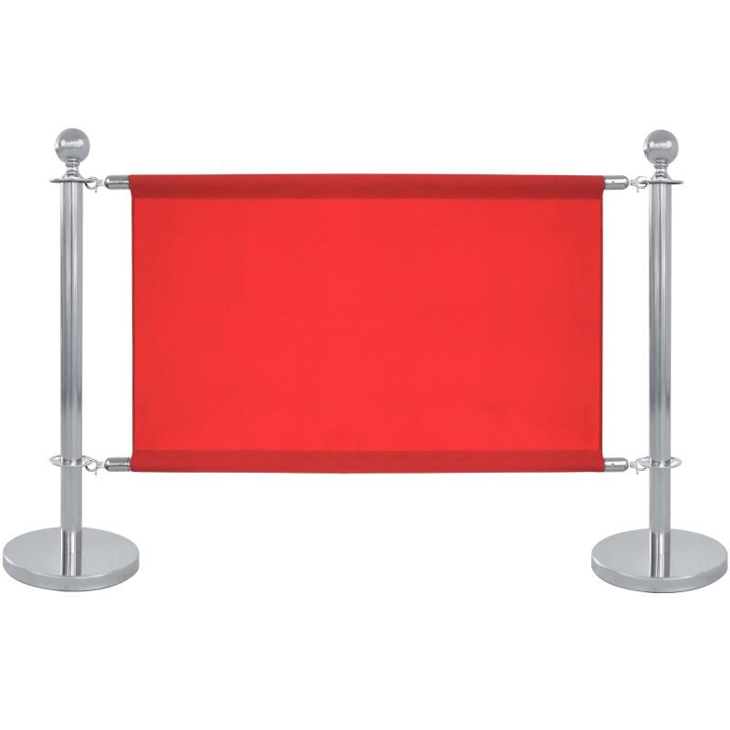 2 montanti divisori per terrazza cromati