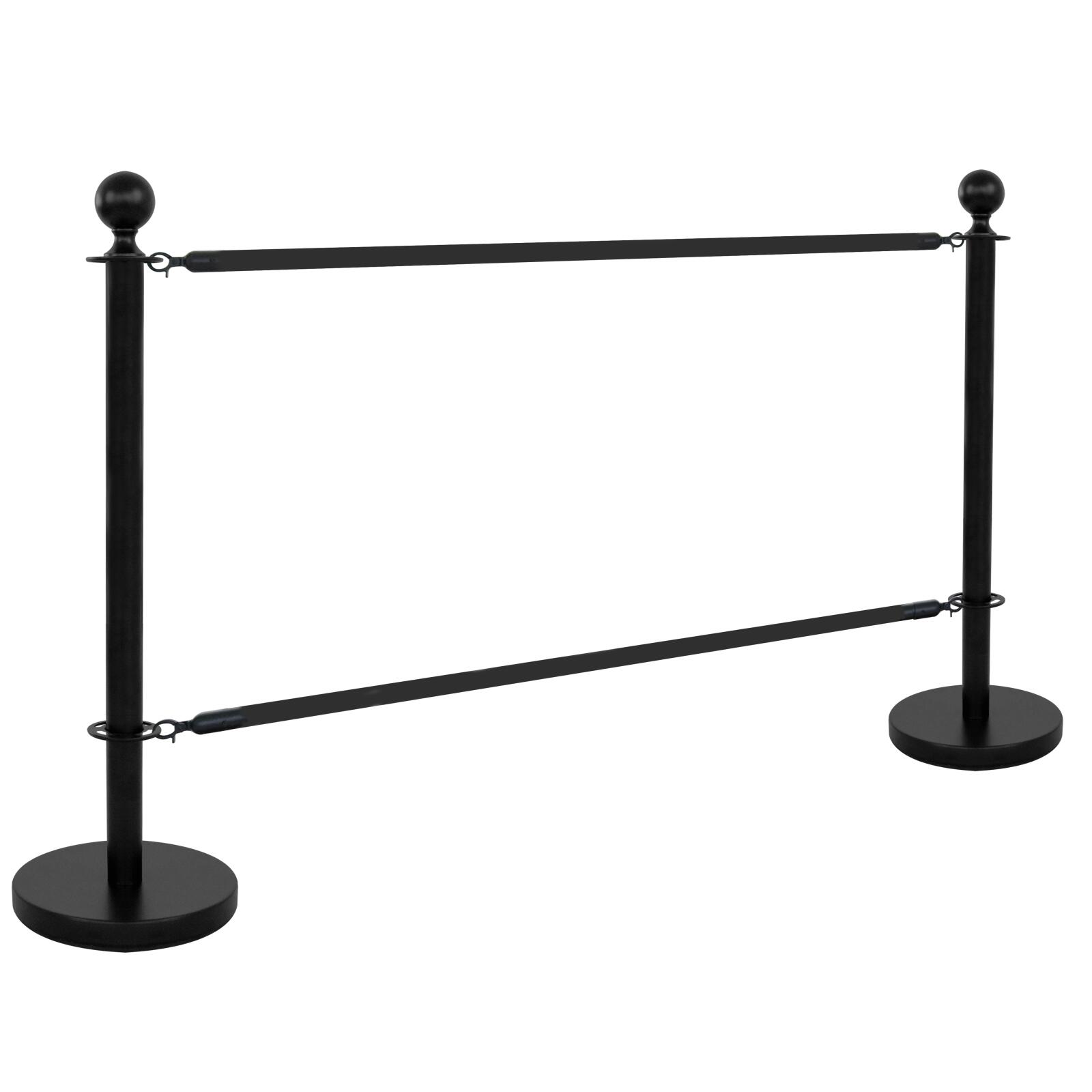 2 montanti divisori per terrazza neri 2 montanti divisori per terrazza neri