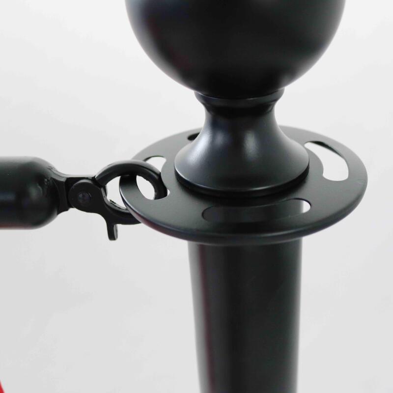 2 montanti divisori per terrazza neri