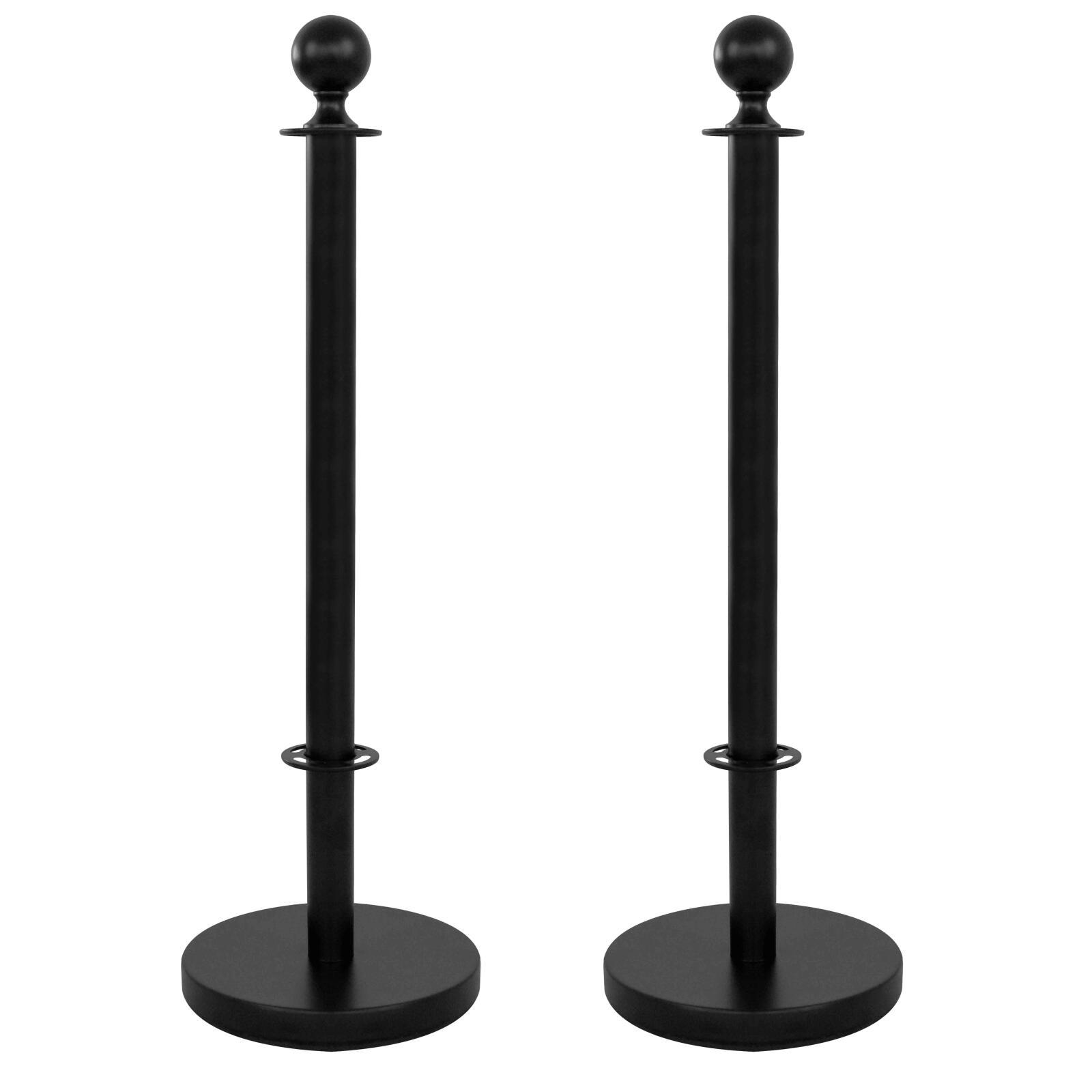 2 montanti divisori per terrazza neri