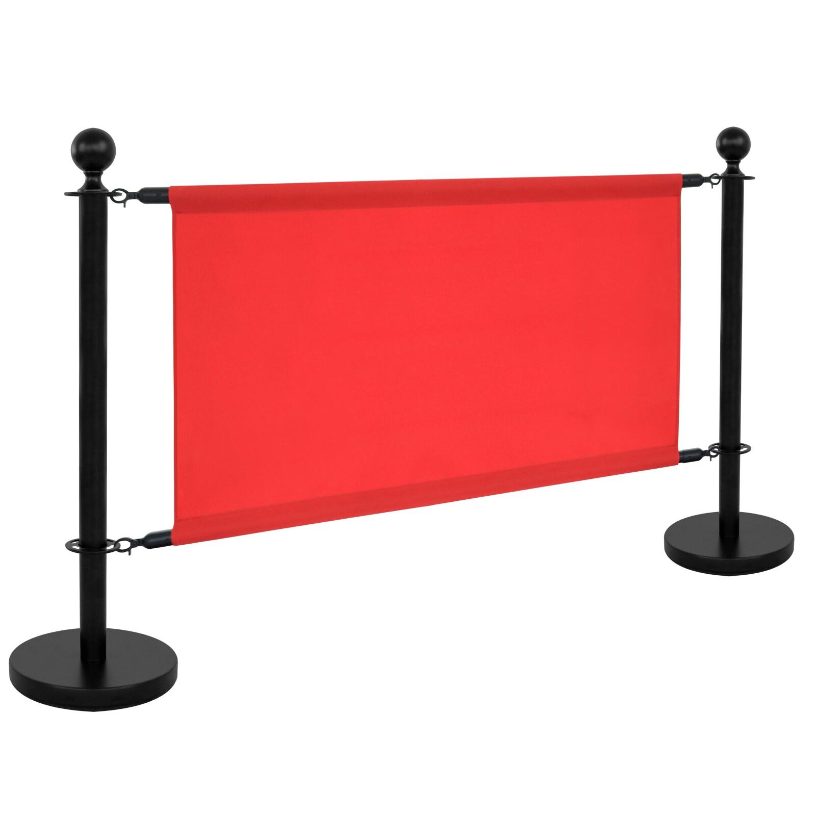 2 montanti divisori per terrazza neri