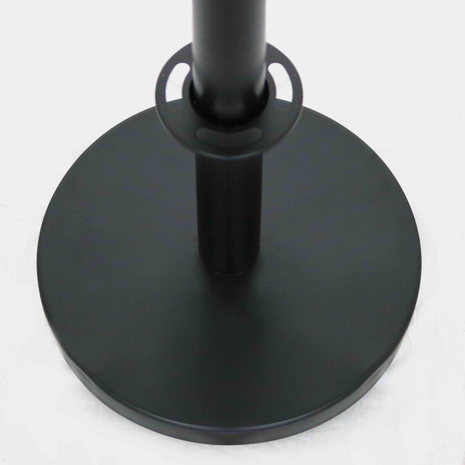 2 montanti divisori per terrazza neri