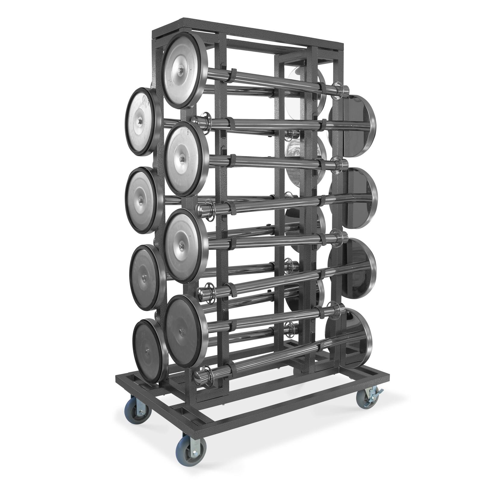 Carrello per pali guida