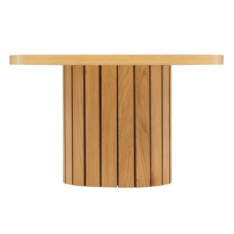 Tavolino ovale in MDF con decoro melaminico FSC®